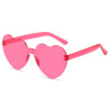 Brand sunglasses heart-shaped, cute glasses suitable for photo sessions, internet celebrity, European style