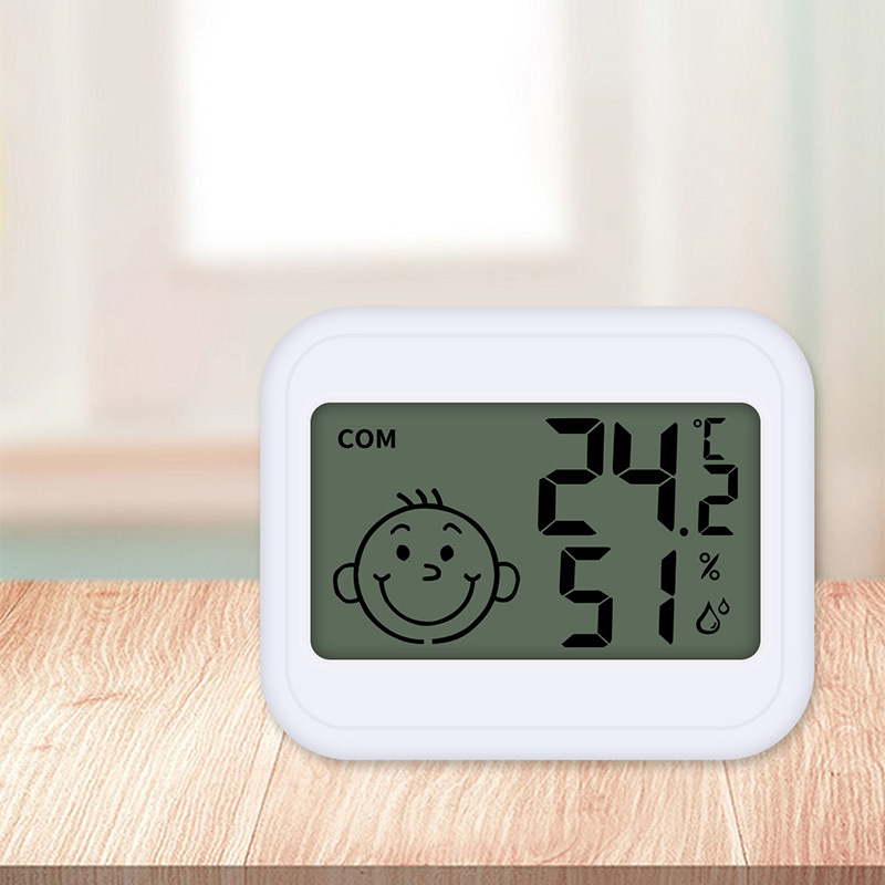 热销迷你电子温湿度计室内婴儿房高精度大棚干湿温度表厂家批发