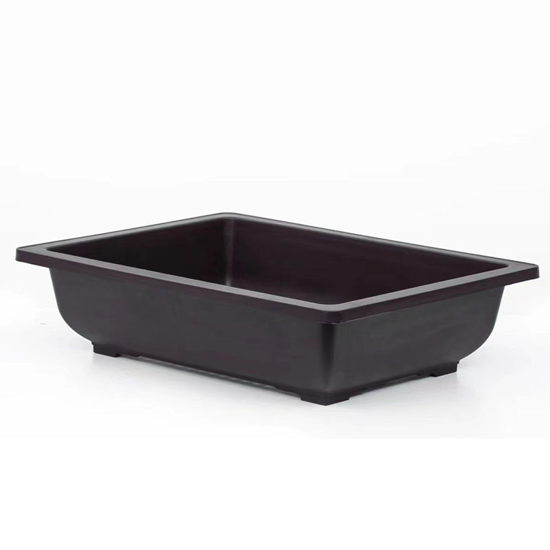 仿紫砂盆大塑料花盆 长方形多肉组合盆 仿古盆景花盆