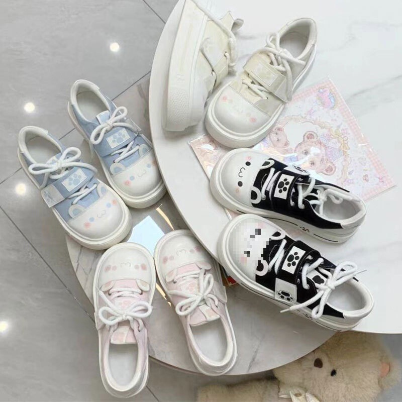 Round and Cute Soft-Style Potter Academy Single Shoes for Women, 2025 Spring Original Lolita Student Canvas Shoes