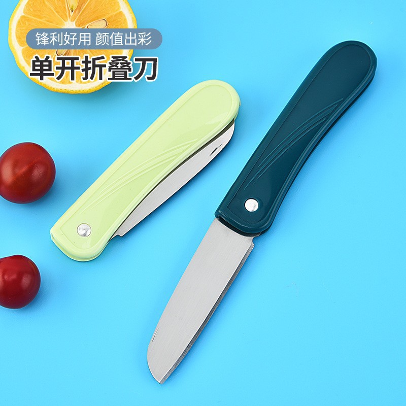 Cuchillo de agua de cocina Cuchillo de fruta doméstico portátil de acero inoxidable Cuchillo de fruta plegable Cuchillo plegable multifuncional para el hogar