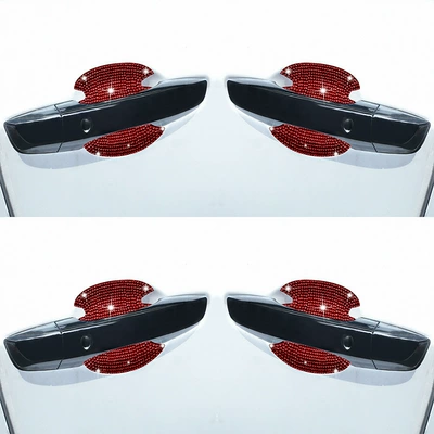 Car Door Handle Protective Film — Other Automotive Interior Supplies - door-bowl-4-piecesset-red-diamond-large-size