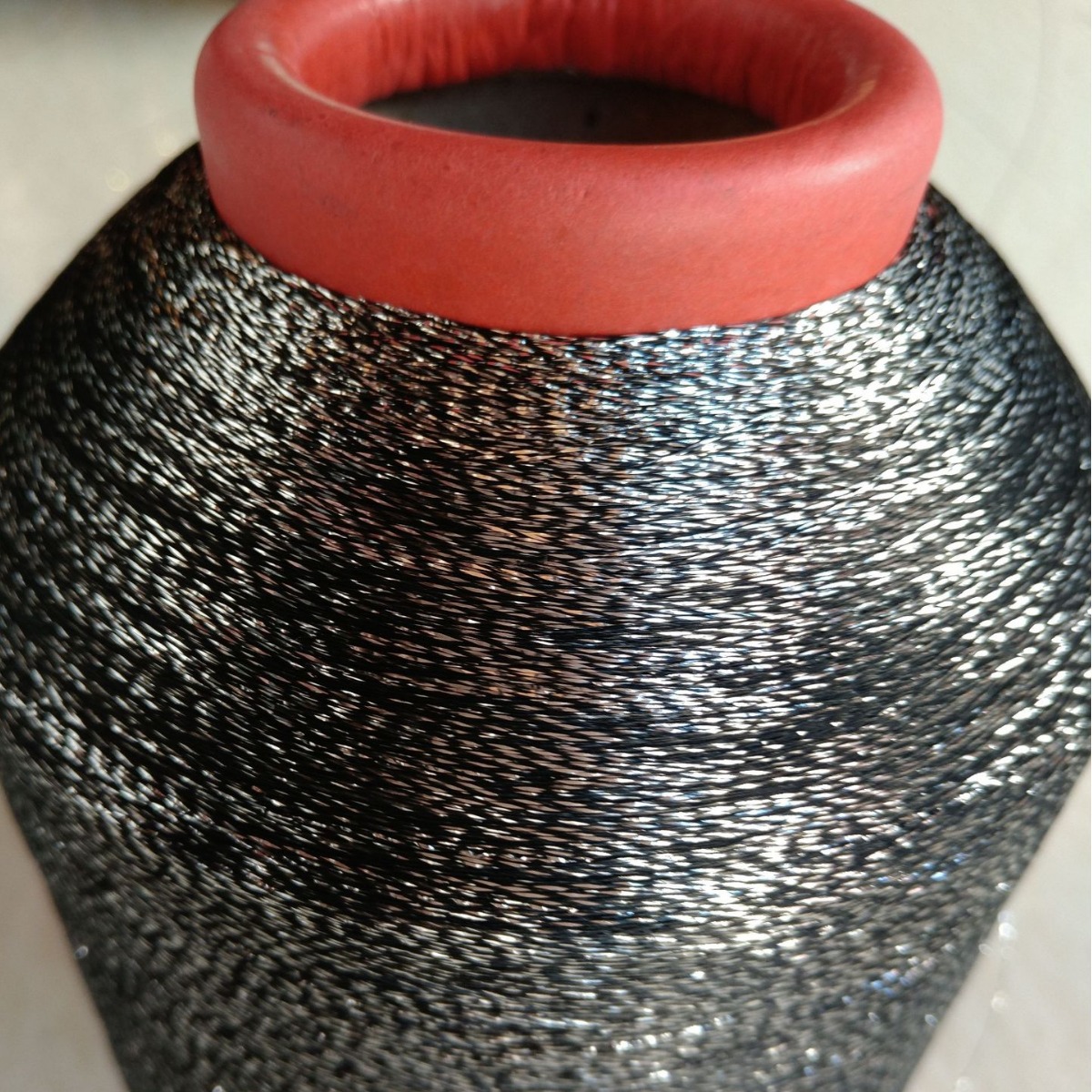 银黑线深古铜香槟金丝包黏胶线深玫瑰红葱丝缠绕棉线针织片子