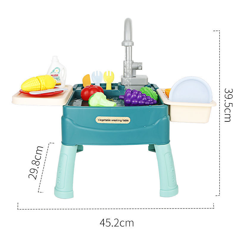 children dishwasher Toys Play house suit Electric effluent girl kitchen simulation baby Vegetables