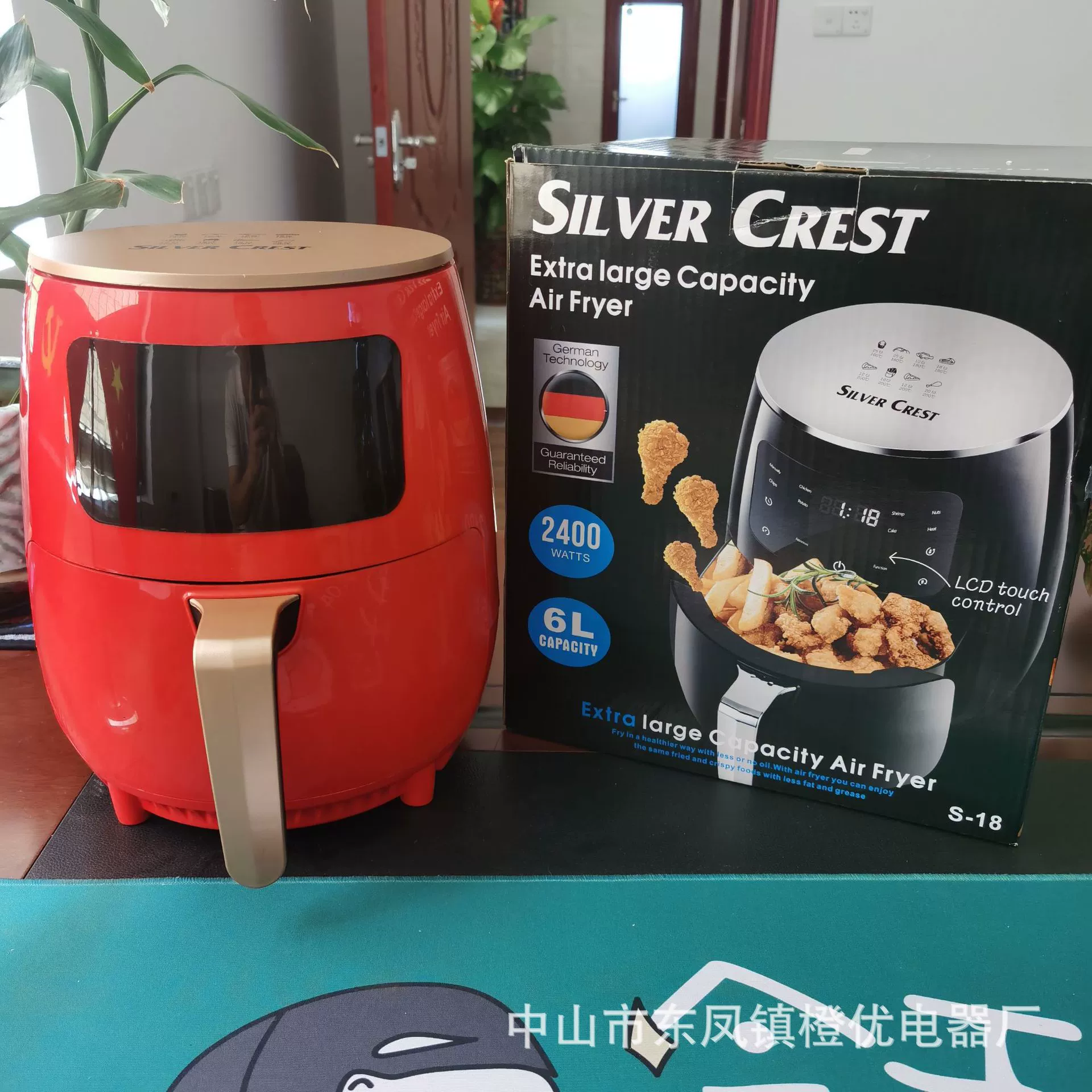 SilverCrest 6L аэрогриль английская функция бытовой аэрогриль исключительно для Северной Америки и Европы беспрепятственный поставки