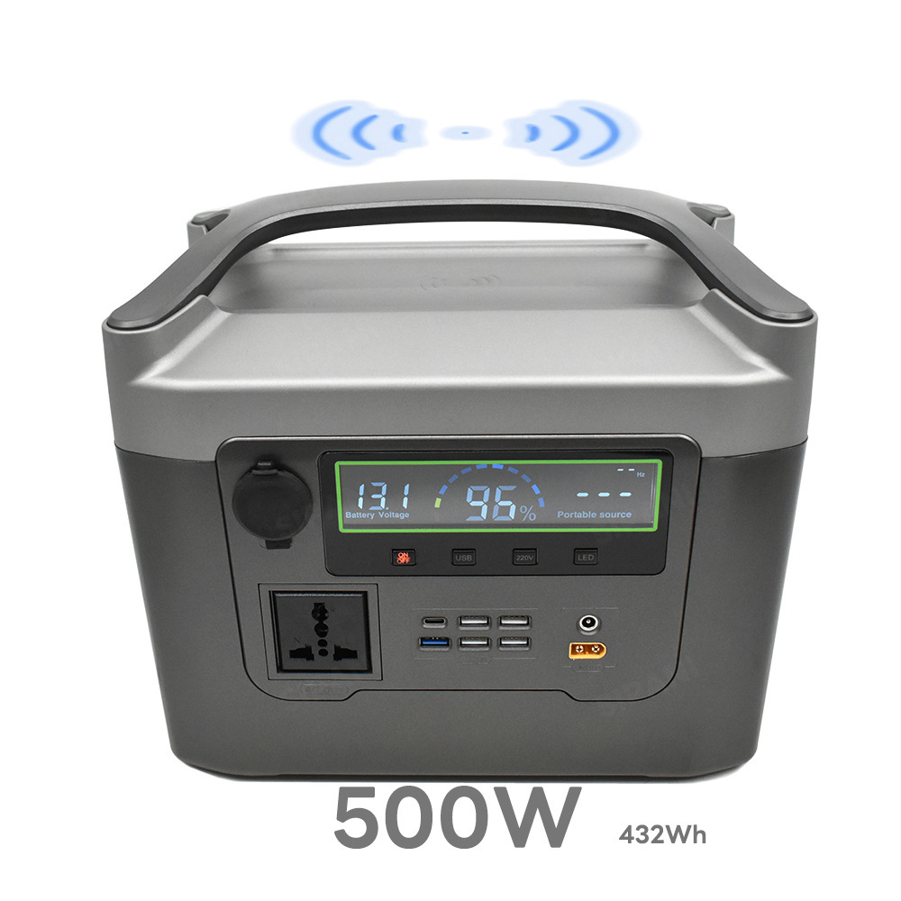 500W 便携式移动电源 户外电源 露营摆摊直播广场舞太阳能供电