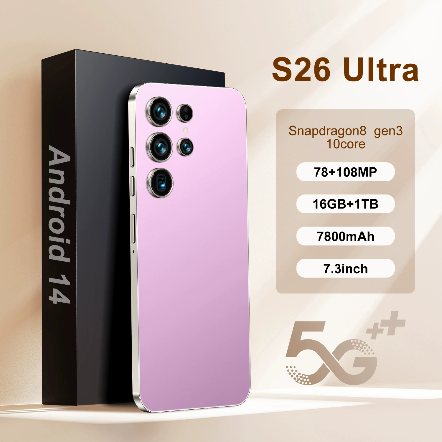 Мобильный телефон, элитные умные часы, (跨境贸易), 4G, поддержка всех стандартов сетевой связи, 7,3 дюйма, Android