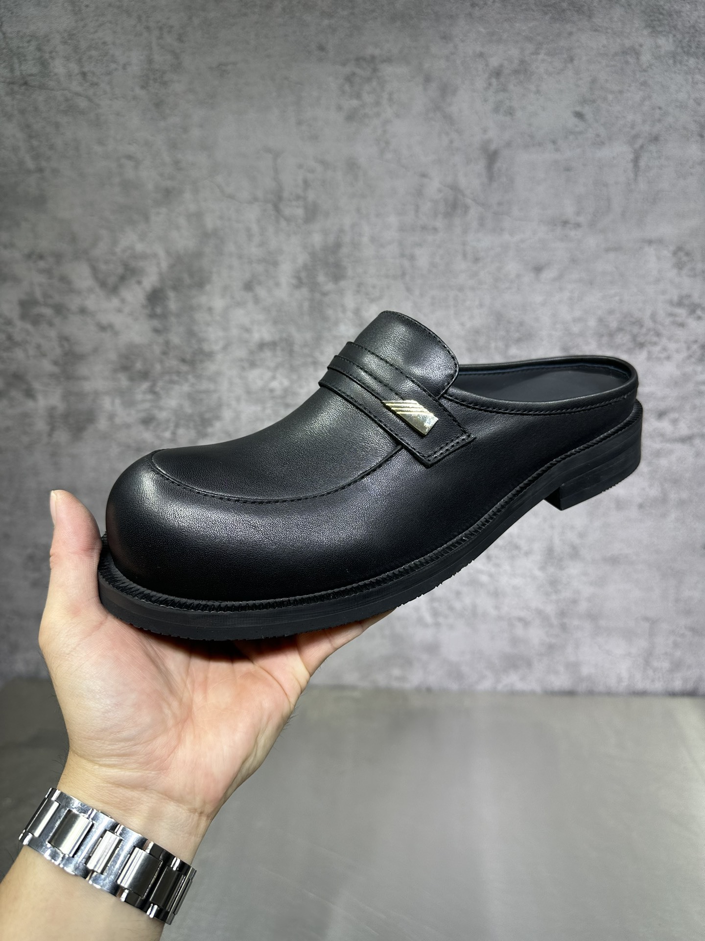 Quality Shoes Fashion Trend Men's Youth Outdoor Toe Black Thick Sole Platform Shoes Large Size Height Increasing Casual Versatile_vogvips.com