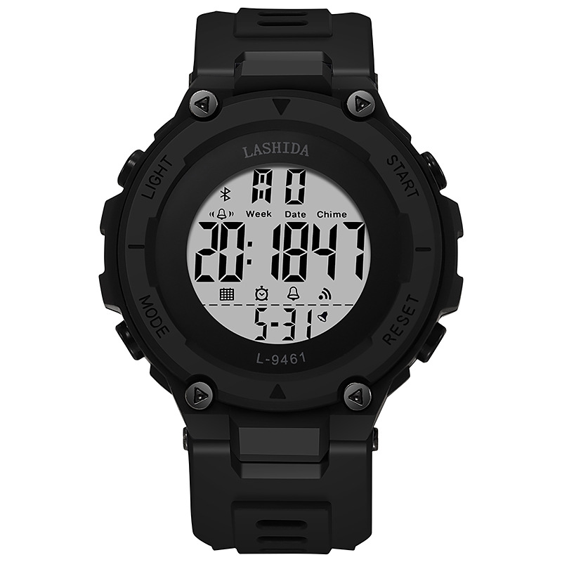 Nuevos deportes al aire libre de la moda de los hombres reloj electrónico de los hombres estudiante multifunción luminosa alarma reloj electrónico al por mayor