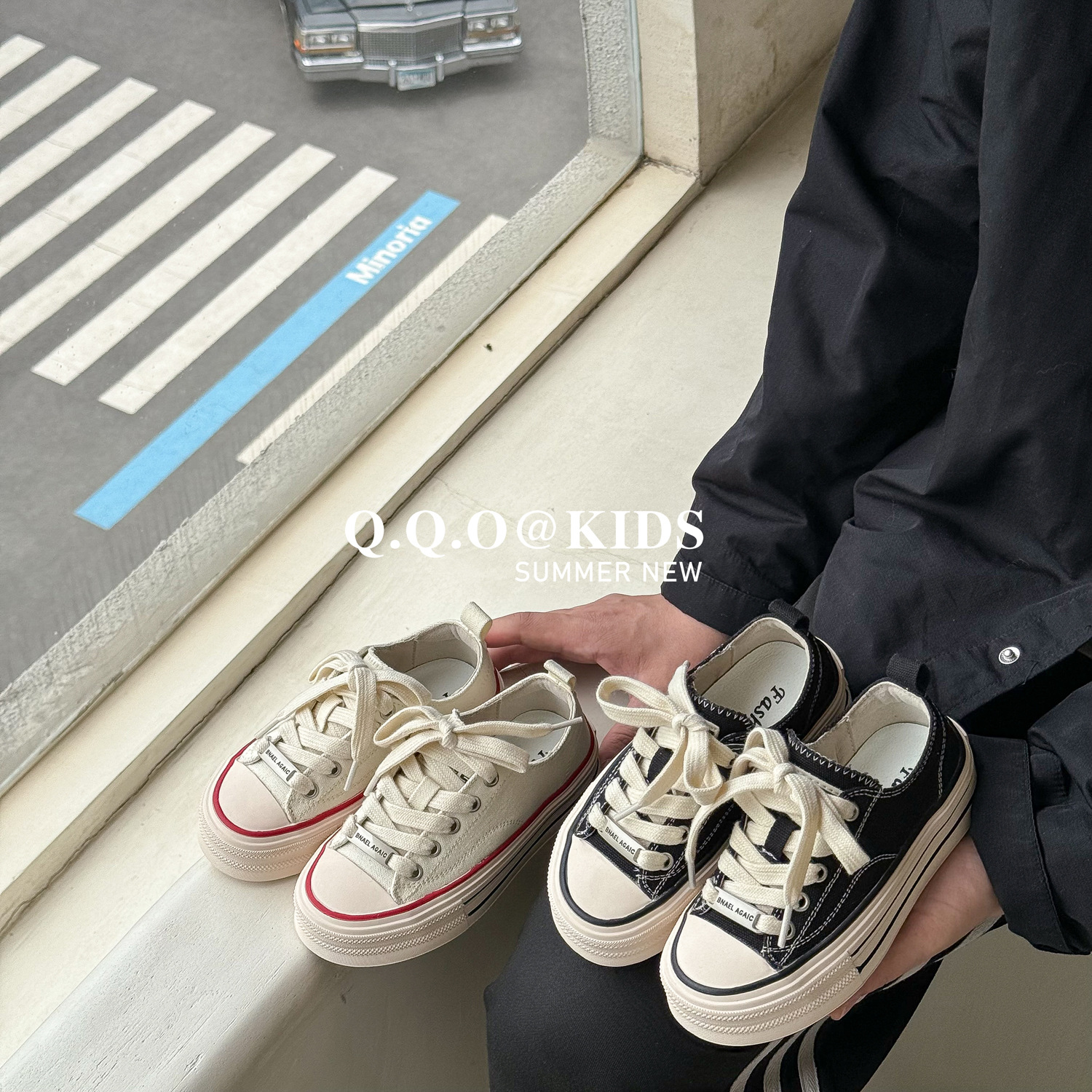 Children's casual solid color autumn sneakers for men and women