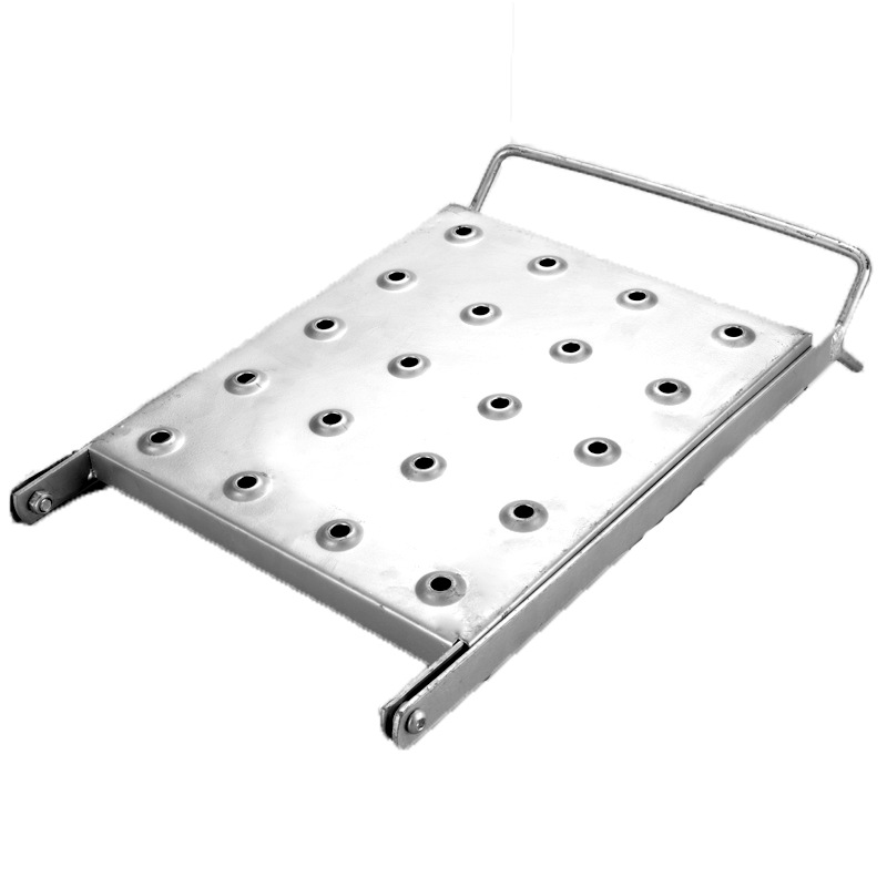 Accesorios de escalera telescópica de hierro plataforma pequeña en herringe para escalera plegable multipropósito estante de almacenamiento multifuncional
