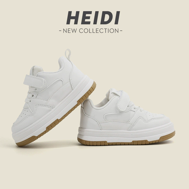 Детские спортивные туфли HEIDI, дышащие демисезонные белые для мальчиков, классическая посадка