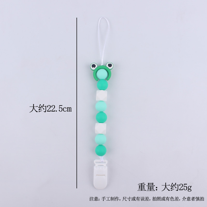 Comercio exterior Amazon nuevo bebé chupete cadena pezón cuerda silicona mordedor cadena anti-caída