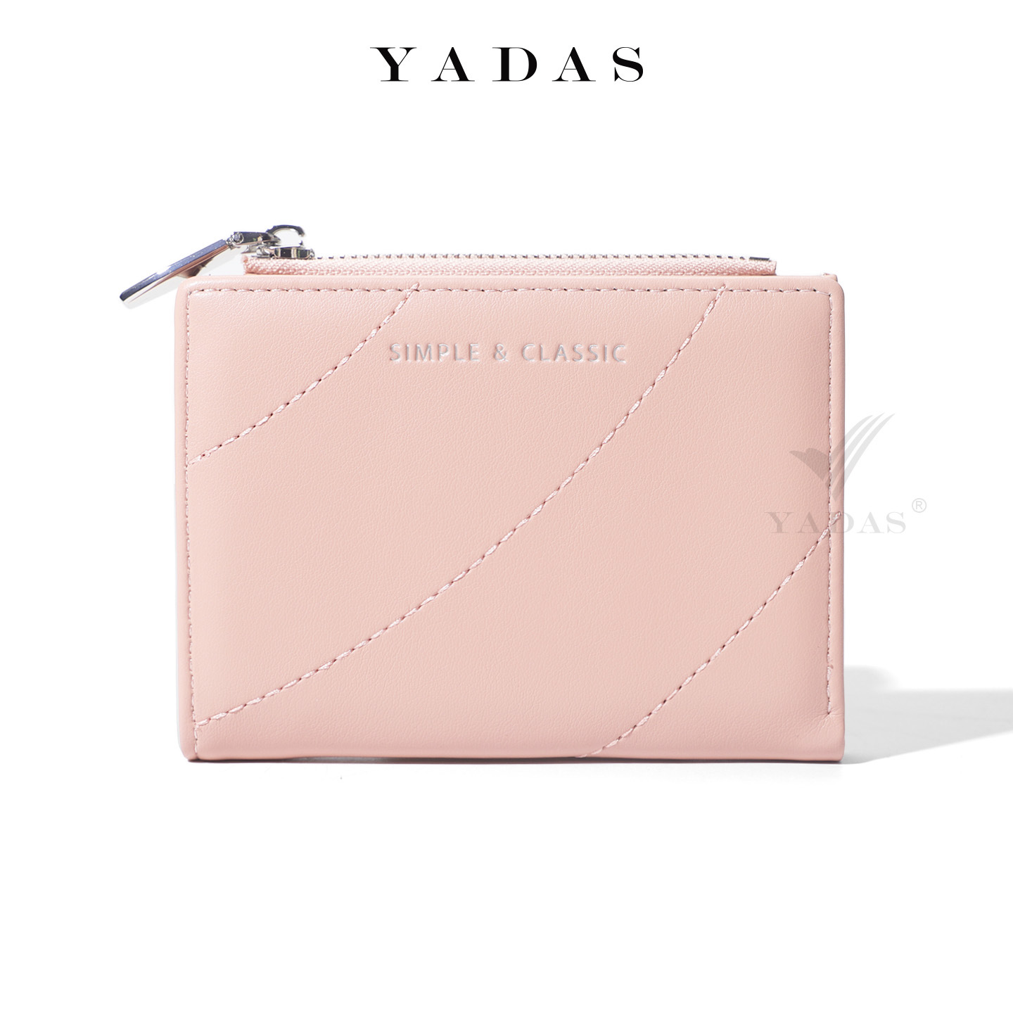 Cartera de moda alta, billetera corta, bolso de cambio, bolso compacto, una gran capacidad para colocar tarjetas bancarias.