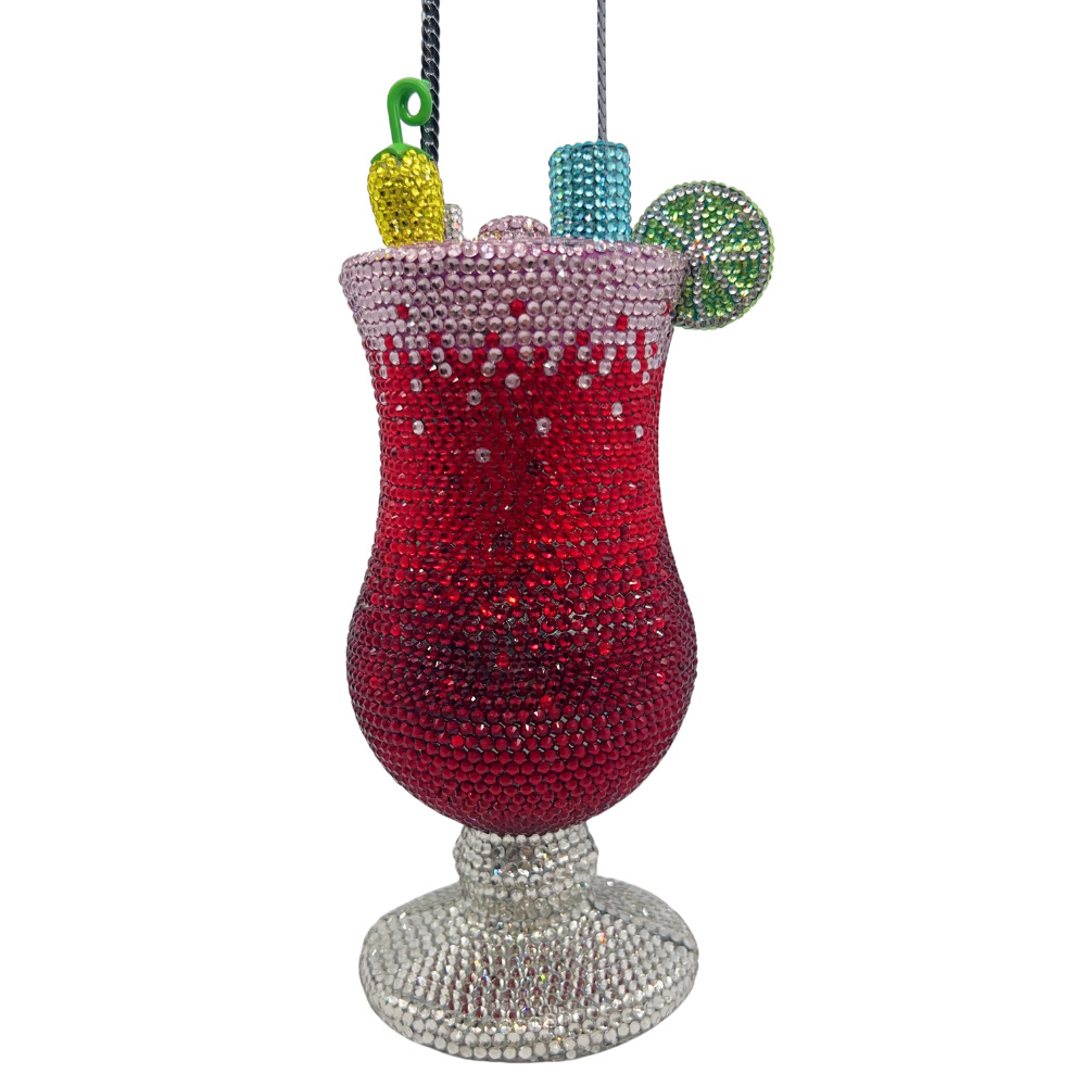 Túi clutch nữ đính đá dạ hội cầm tay phong cách cocktail — rượu vang đỏ, màu đỏ, màu đỏ tím, Bản giao hưởng màu tím chi tiết 1