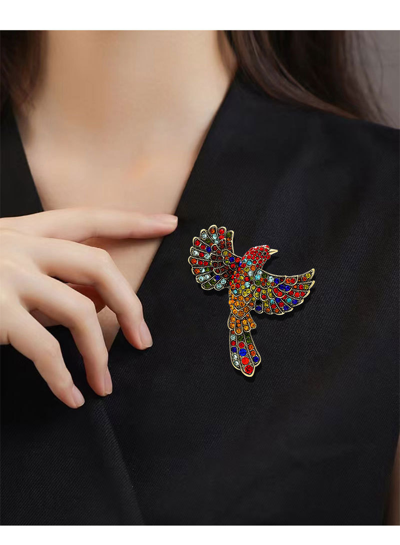 Glam Retro Bird Alloy Unisex Brooches display picture 6