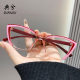 European and American personality retro color matching cross-border new fashion reading glasses anti-blue triangle cat's eye reading glasses factory batch