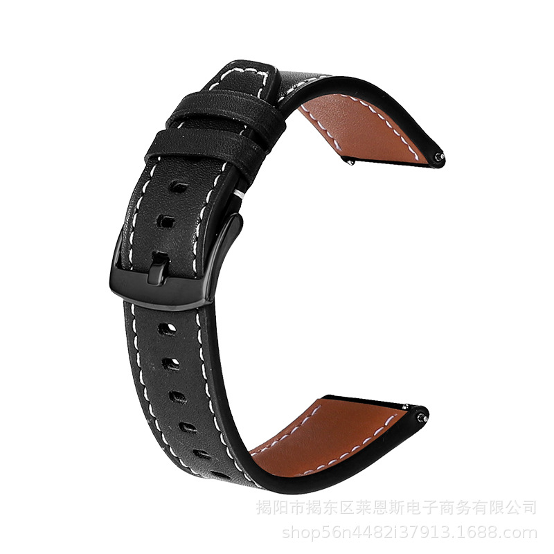 PGGT3-black 화이트 라인-블랙 버클-블랙 인터페이스