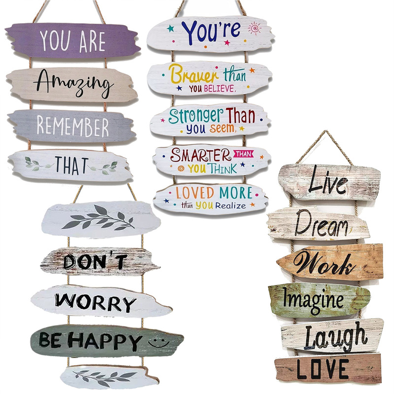 2026 Creative Wooden Sign with Hemp Rope Decoration Can Be Used as Christmas, Birthday, or Business Gifts for Colleagues