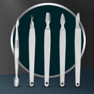 Nail art knife pick steel push dead skin fork dead skin push stainless steel knife scraper nail push dead skin joint tip pick