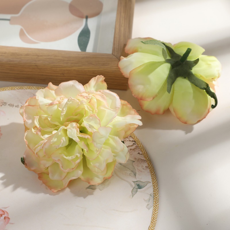 DIY手シミュレーション焼辺牡丹帽子服アクセサリー花花頭絹花偽花結婚祝い花壁装飾|undefined