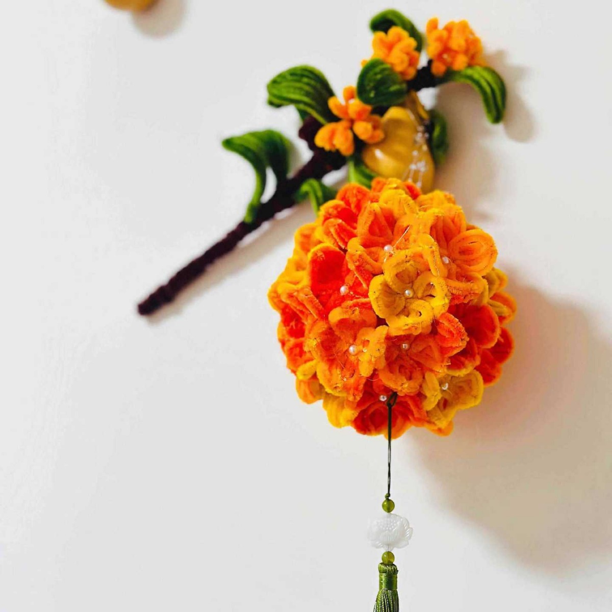 中秋手提桂花灯笼中秋节中国风古风发光汉服装饰扭扭棒手工DIY材