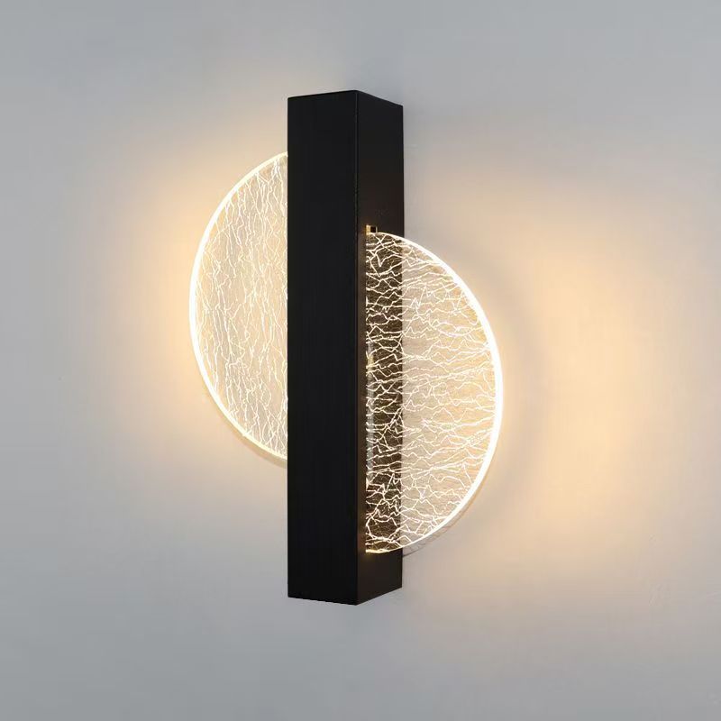 Luz de pared acrílica de lujo nórdica sala de estar televisión de fondo lámpara de pared interior pasillo dormitorio cabezal de cama lámpara de pared