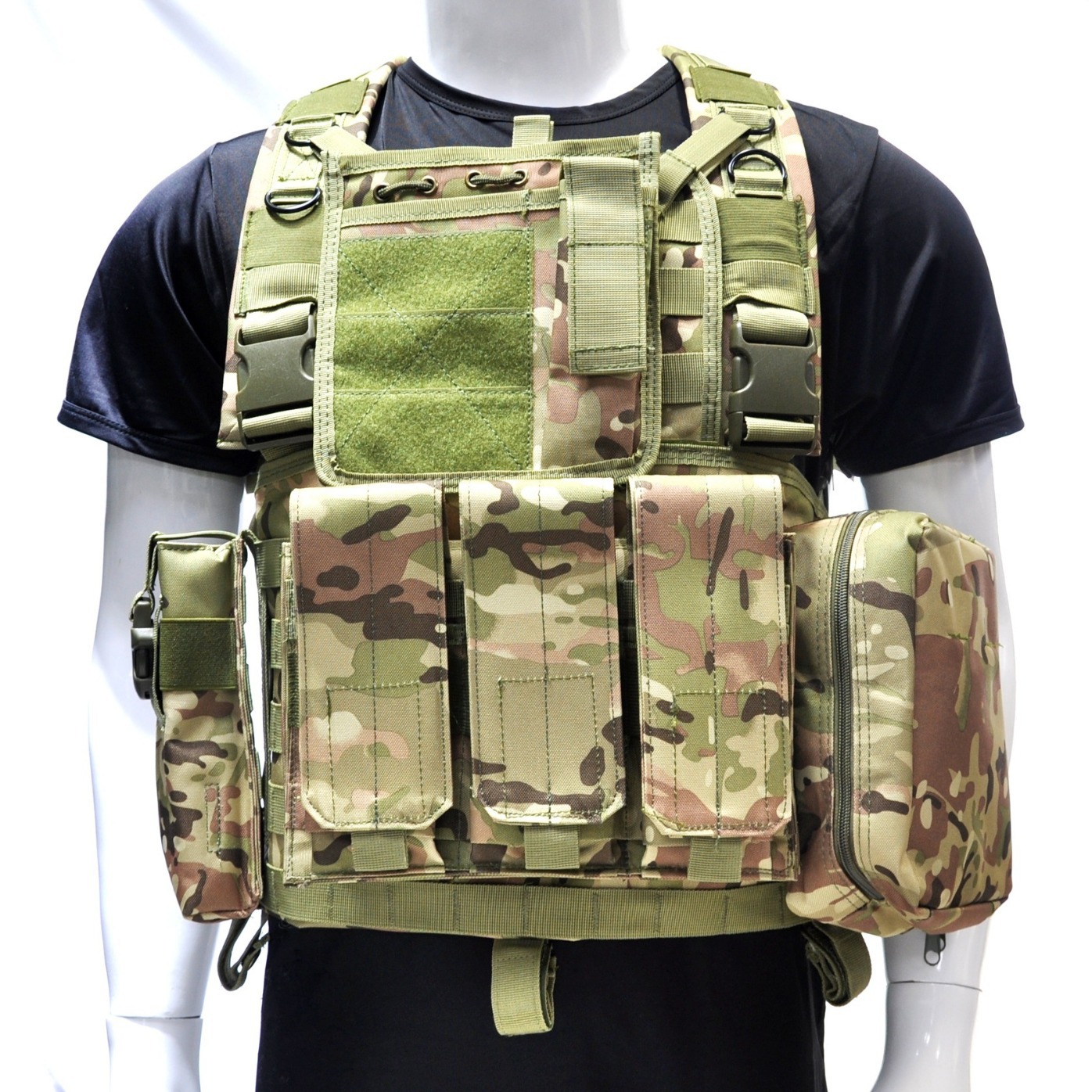 Chaleco táctico pequeño ligero Táctico D3 chaleco MC todo terreno Camuflaje táctico chaleco de pecho al aire libre