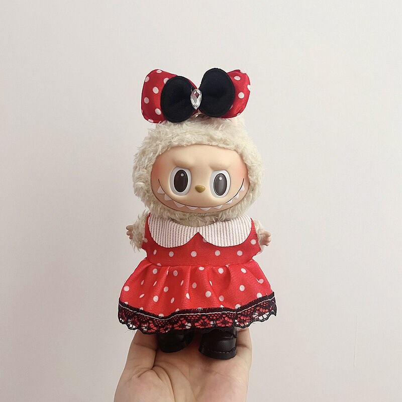 ラブブー ラブブー ベビー服 1代目、2代目、3代目 17cm ペンダント ぬいぐるみ 服セットのみに適しています。|undefined