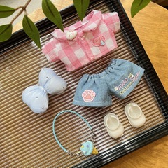 【仅衣服】一二代拉布布搪胶公仔玩偶娃衣休闲装冰淇淋小挎包配饰