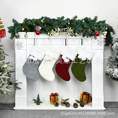 2024年越境アマゾン新作クリスマスオーナメントニットクリスマスソックスギフトバッグクリスマスソックスクリスマスプレゼント