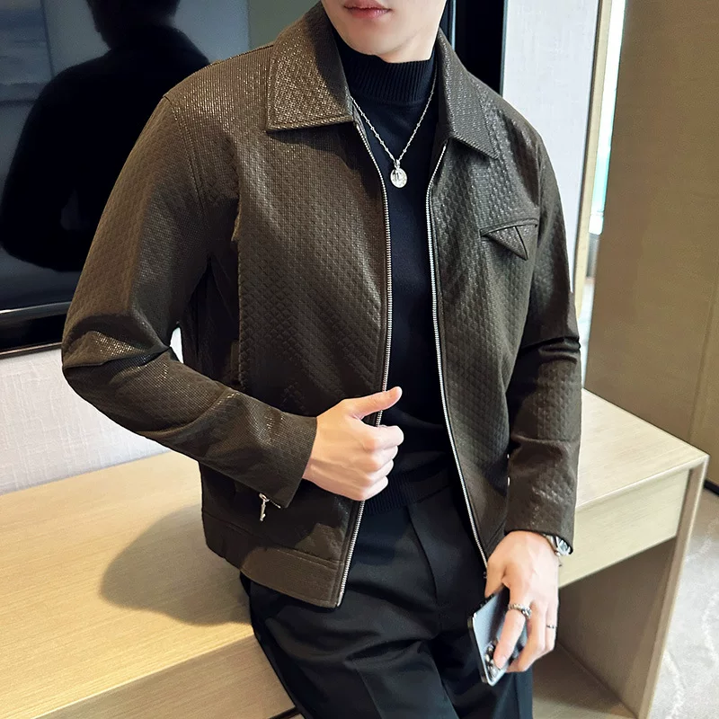 Glossy jacket for leisure, 2023, high-quality style