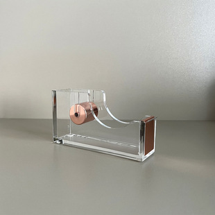 Cross-Border Scandinavian Style Ins Acrylic Tape Holder Tape Cutting Machine Office Supplies Desktop Storage Can Be Printed with Trademarks