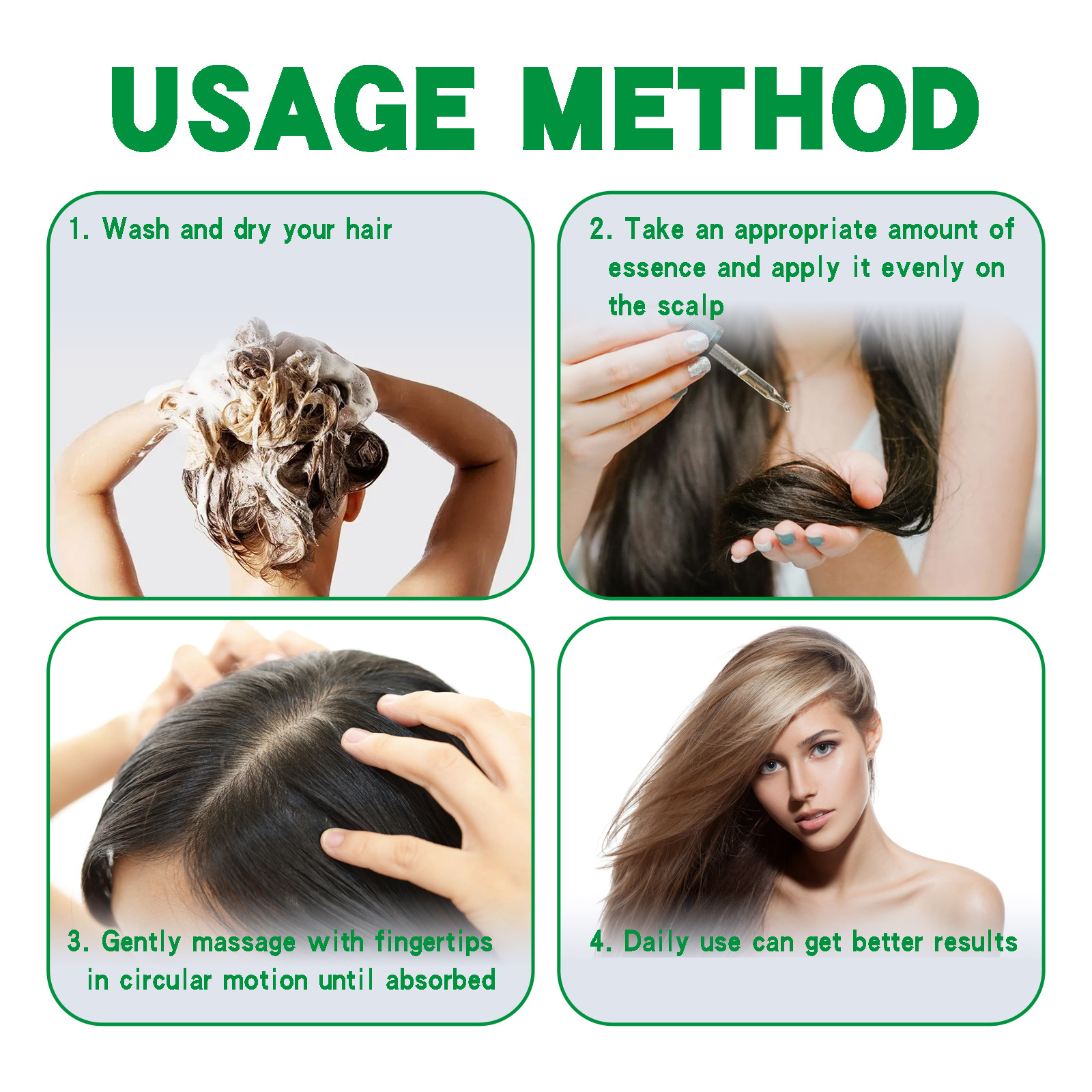 eelhoe Ginger Thick Hair Essence Hair Anti-Fall Firming Hair Roots Thick and Strong Repair Moisturizing Scalp Care_voghion.com