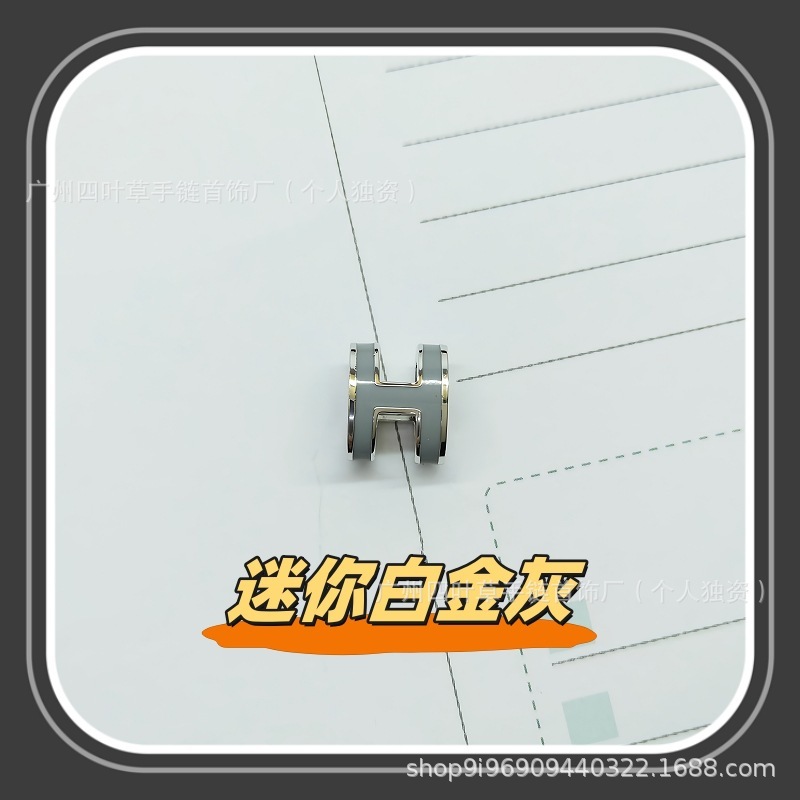 Aijia H ネックレス レディース スターリングシルバー 925 エナメルペンダント ライト 高級 多用途 色褪せない ミニ鎖骨チェーン ガールフレンドへのギフトとして|undefined