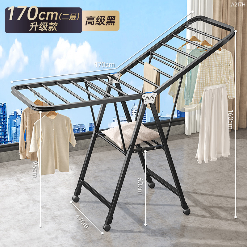 Balcón doméstico móvil varilla de secado interior multifuncional colcha de secado artefacto de suelo percha de secado