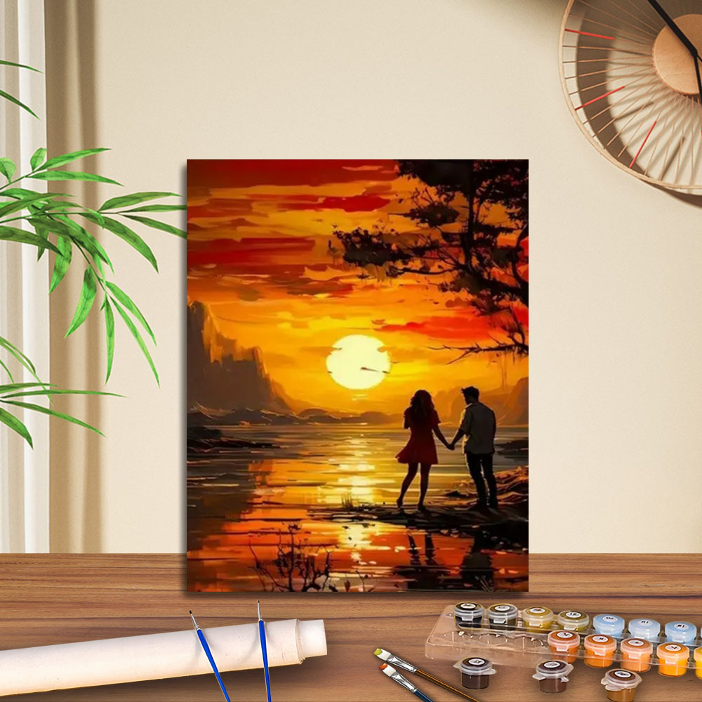 Transfronterizo jitdiy agente de pintura al óleo digital fabricantes al por mayor puestos de pintura al óleo artesanal pintura decorativa Amazon relleno de color