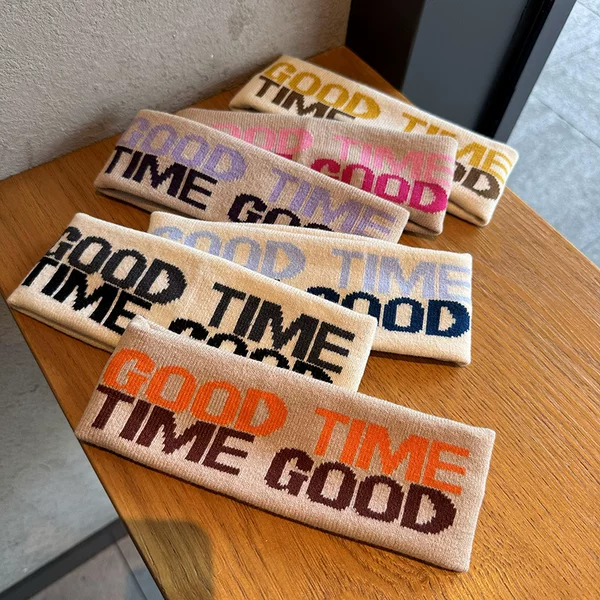 South Korea headwear Internet celebrity sports hair band men's and women's fitness personalized letter headband running sweat-absorbent headband pressure headband
