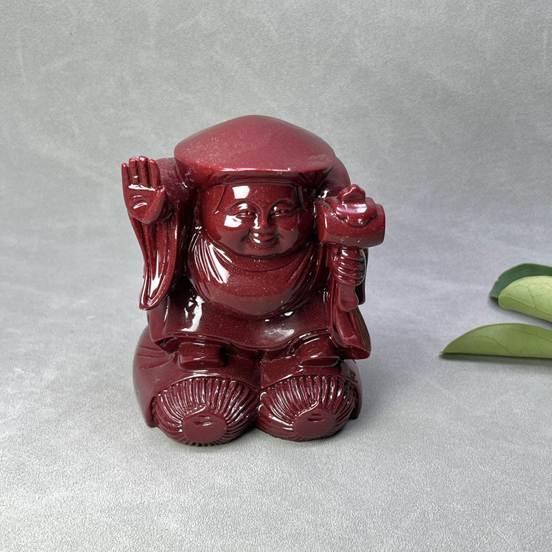 朱砂紫金砂新款唐密财神大黑天福德财富的守护者客厅玄关直播爆款