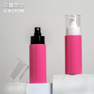 定制100ml化妆品分装喷雾瓶pet塑料便捷旅游乳液瓶水乳精华按压瓶