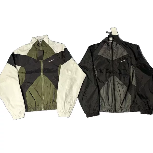 Nk Embroidered Spring and Autumn Jacket for Men and Women, Japanese Style Patchwork Thin Loose Casual Jacket, Korean Version Versatile Sports Top
