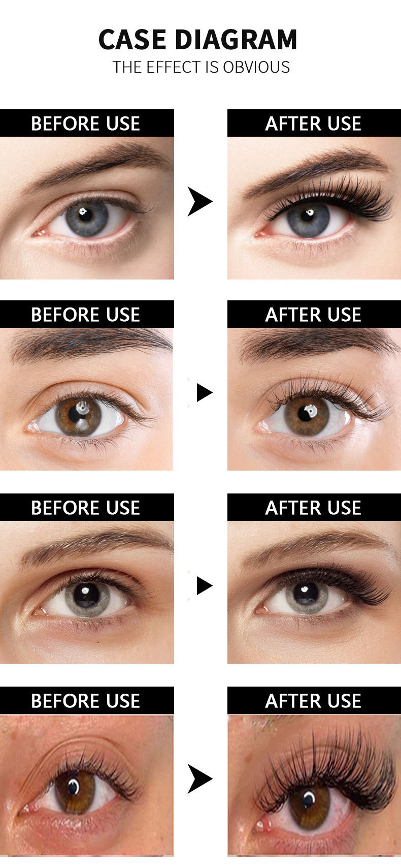 black Suai liquid: curly eyelashes, eyebrows, natural and beautiful eyelash liquid_voghion.com