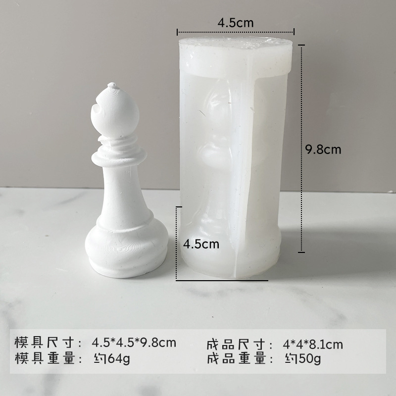 Jiahuimei ajedrez aromaterapia vela molde de silicona piezas de ajedrez DIY fragante piedra yeso epoxi decoración herramienta abrasiva