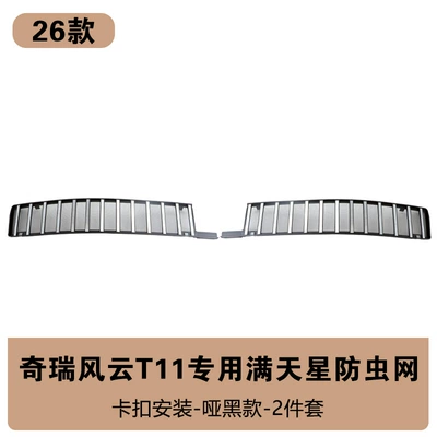 Automobile anti-insect net Insect-Proof Net Front Grille Water - fengyun-t11-bright-silver-model-insect-net-matte-black