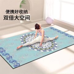 瑜伽墊隔音防震健身墊家用舞蹈地墊專業健身墊跳繩墊水晶絨硅膠底