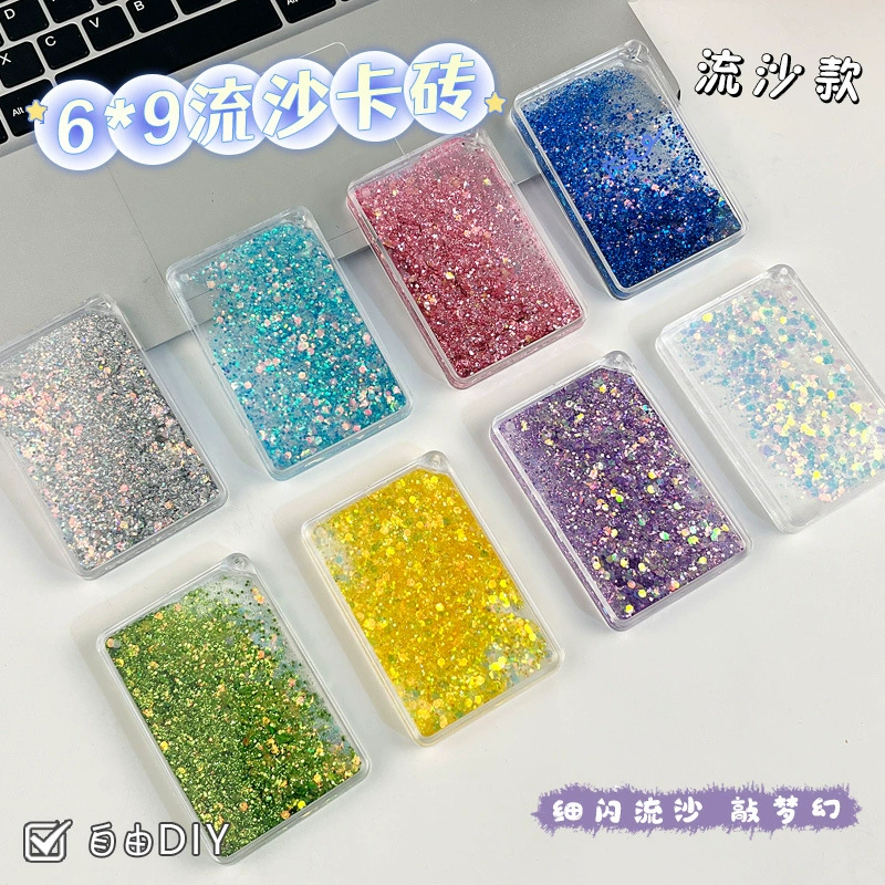 Новый креативный набор для творчества: магнитная доска-песок, маджонг 6*9, DIY, милые карточки-трансформеры, подвески, органайзер для карточек, подставка для карточек