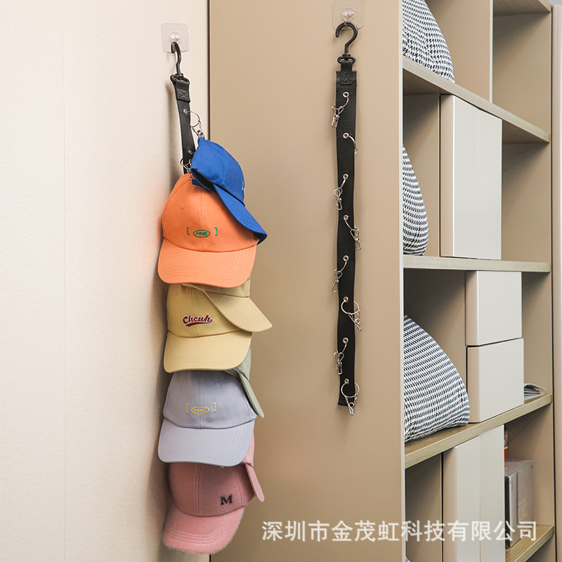 Colgante de almacenamiento sombrero dormitorio buenas cosas pegajoso Entrada de pared entrada armario clip enarbolado tapa de almacenamiento gancho rack
