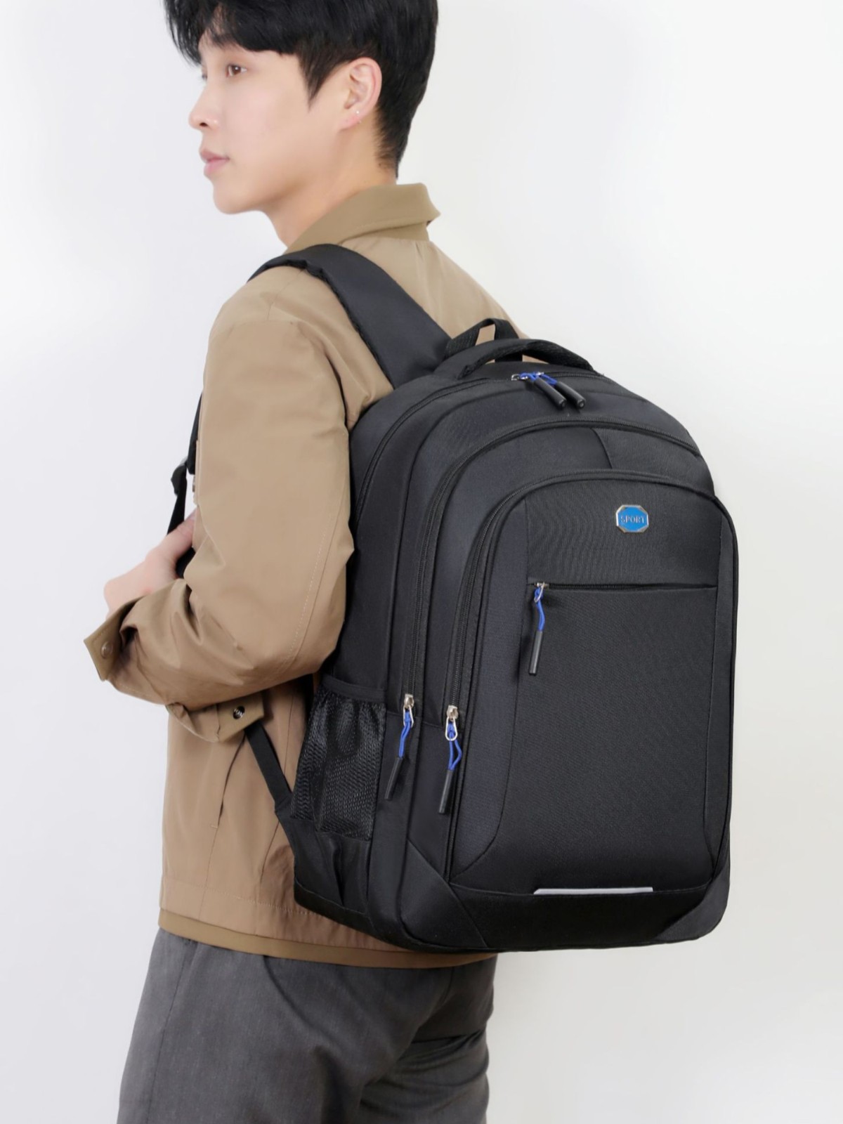 Mochila de computadora de negocios ocio transfronterizo tela oxford mochila de viaje duradera impermeable lote de hombres mochila de gran capacidad