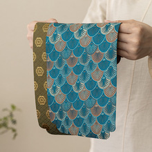 双面复古高档织锦提花茶席新中式茶台茶布日式禅意防水棉麻布桌旗