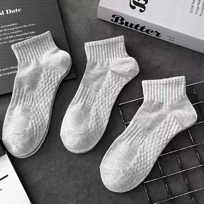 [Algodón de Xinjiang] calcetines antiolores de primavera y verano, calcetines deportivas para hombres y mujeres, calcetines de barco superficiales transpirables